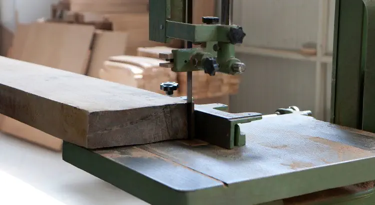 A band saw in action